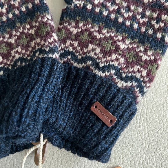 NWT - Fat Face Men’s Snowflake Wool Blended Gloves - Picture 2 of 5